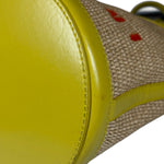 Marni Tropicalia Mini Bucket Bag Raffia with Yellow Trim