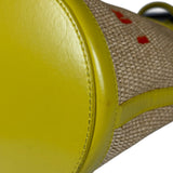 Marni Tropicalia Mini Bucket Bag Raffia with Yellow Trim