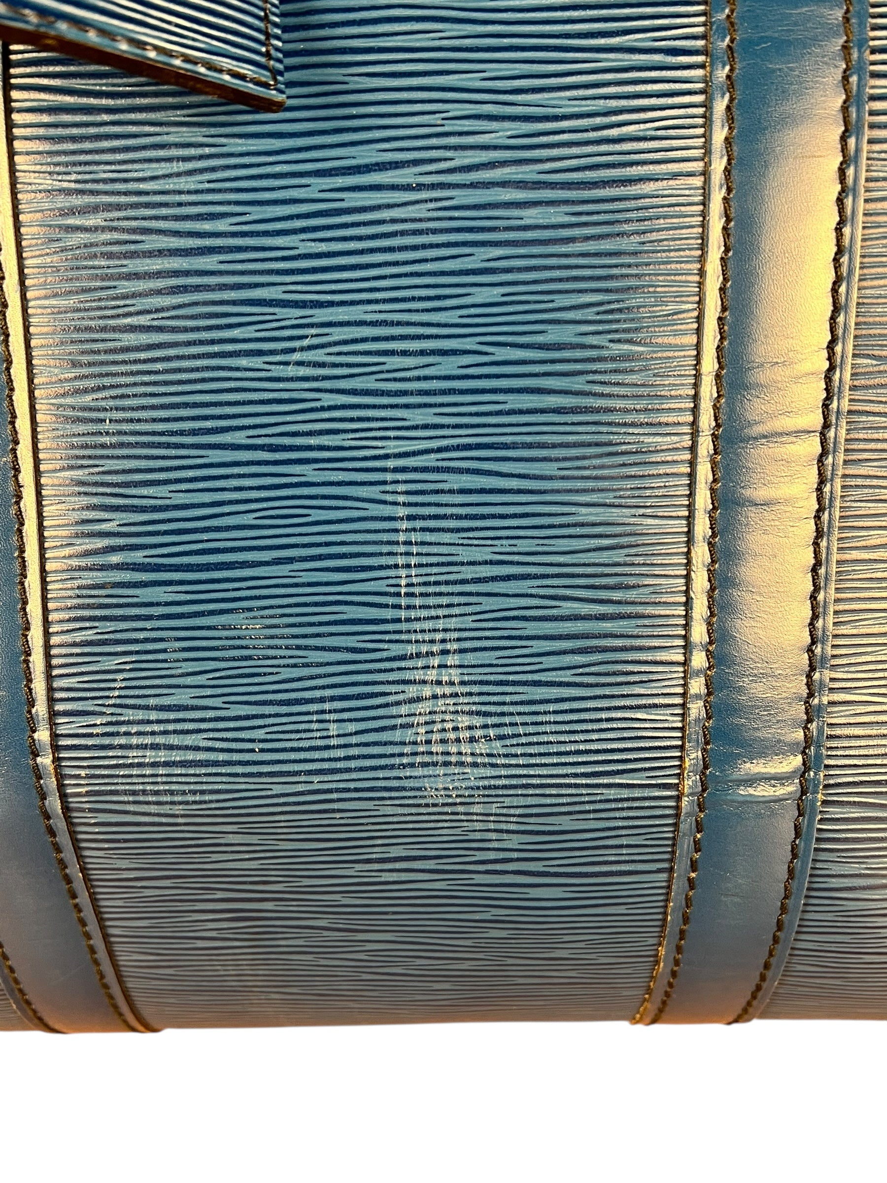 Louis Vuitton Blue Epi Keepall 55