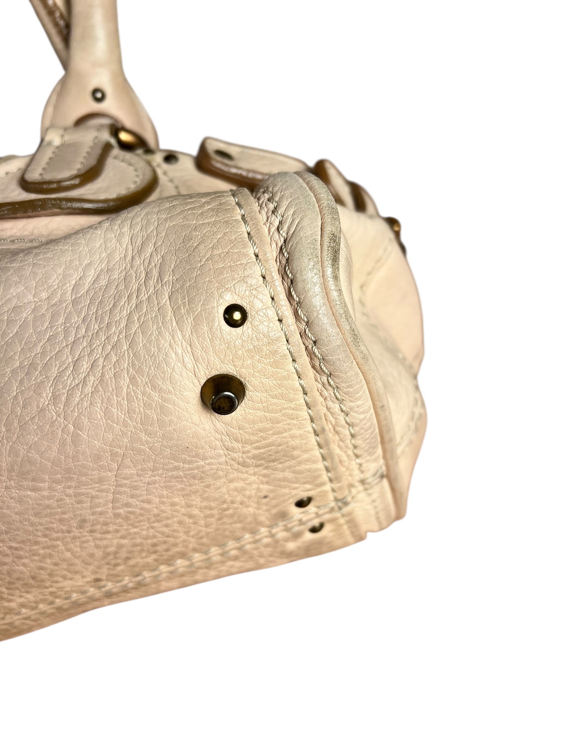 Chloe Vintage Mini Chloe Paddington Bag Beige