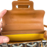 Goyard Mini Goyardine Saigon Top Handle Bag