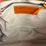 Balenciaga Wool Knit Orange City Bag