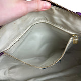 Loewe Vintage Purple Anagram Shoulder Tote