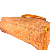 Balenciaga Wool Knit Orange City Bag