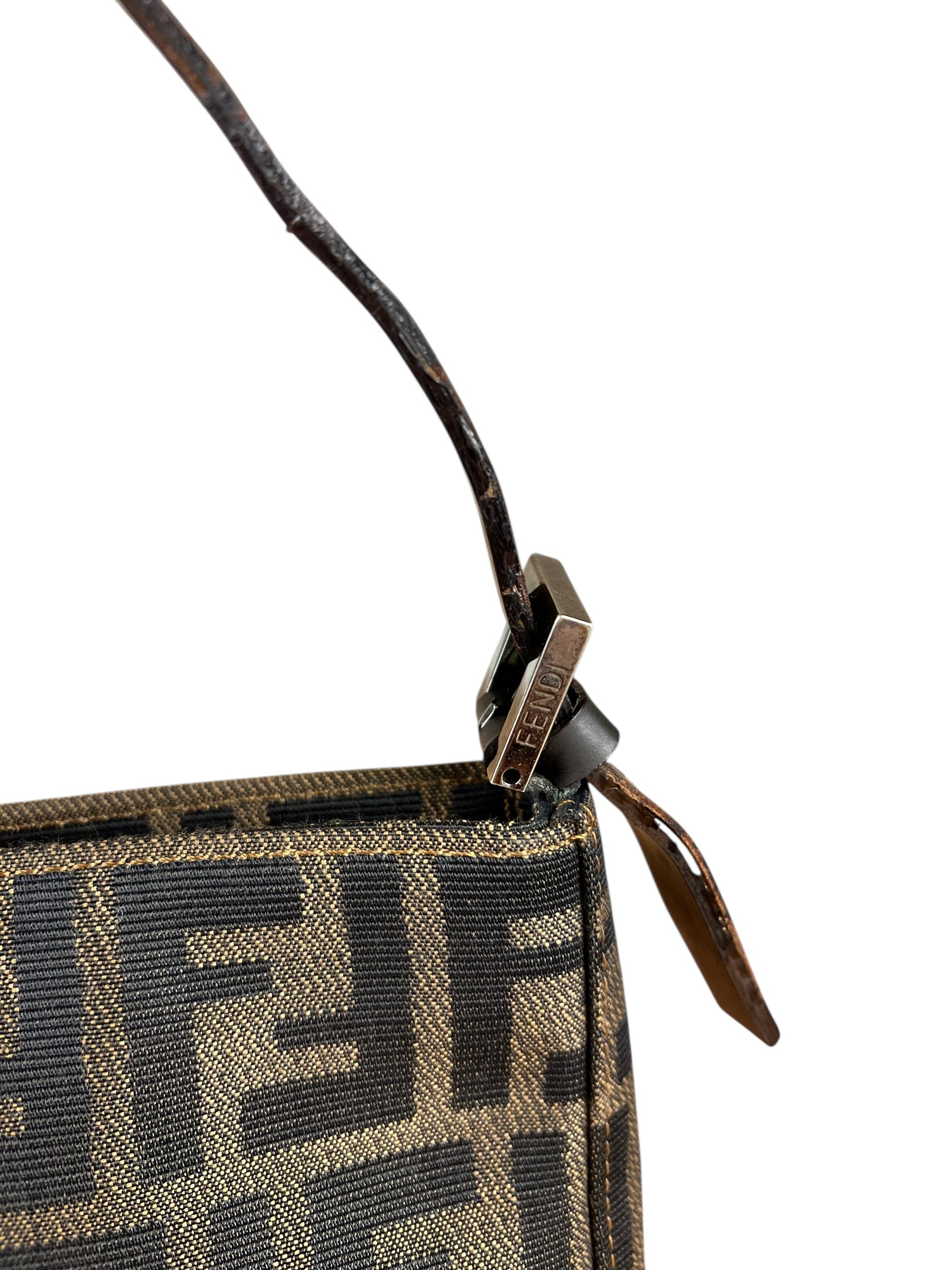 Fendi Vintage Zucca Pochette Shoulder Bag