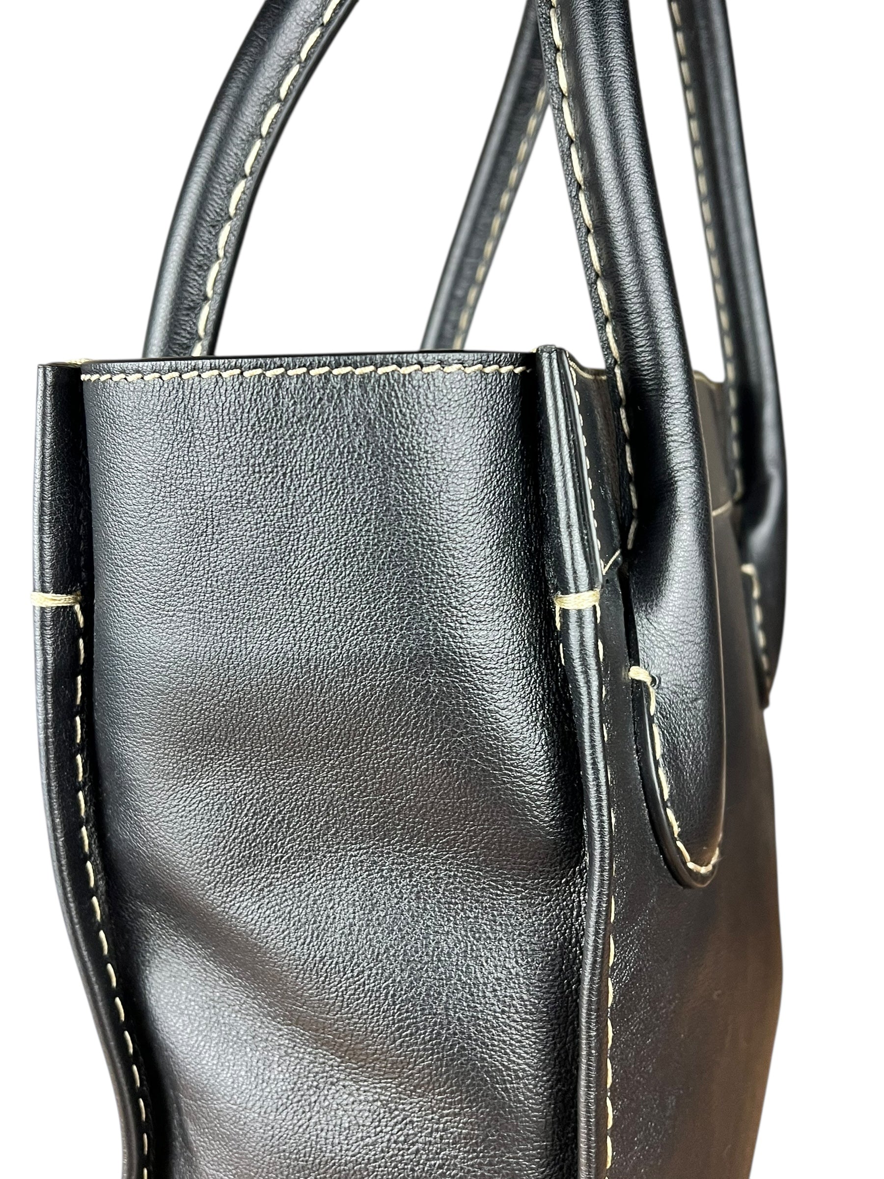 Chloe Edith Black Leather Tote Bag