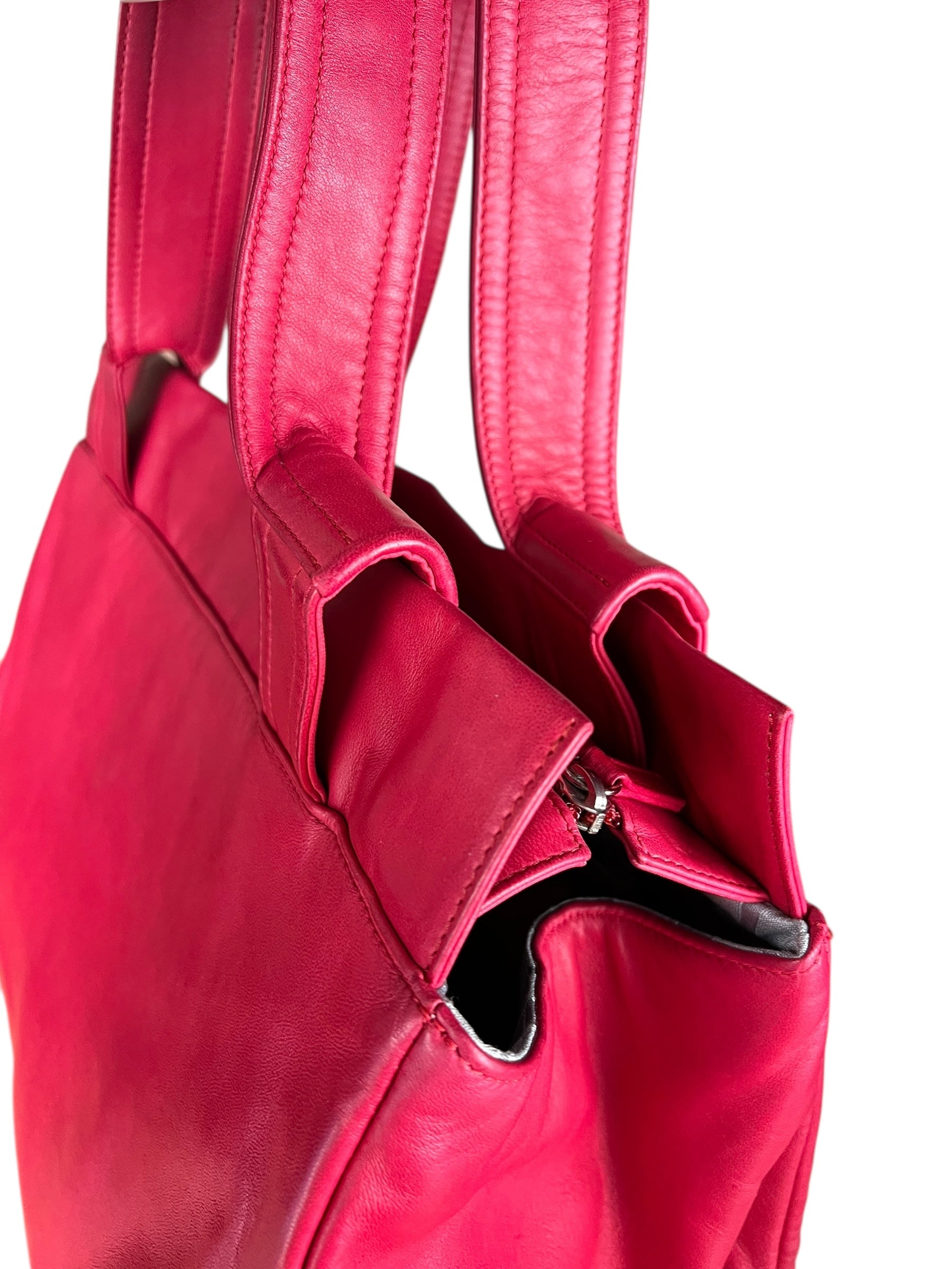 Chanel Lambskin CC Disc Bonbon Shoulder Tote
