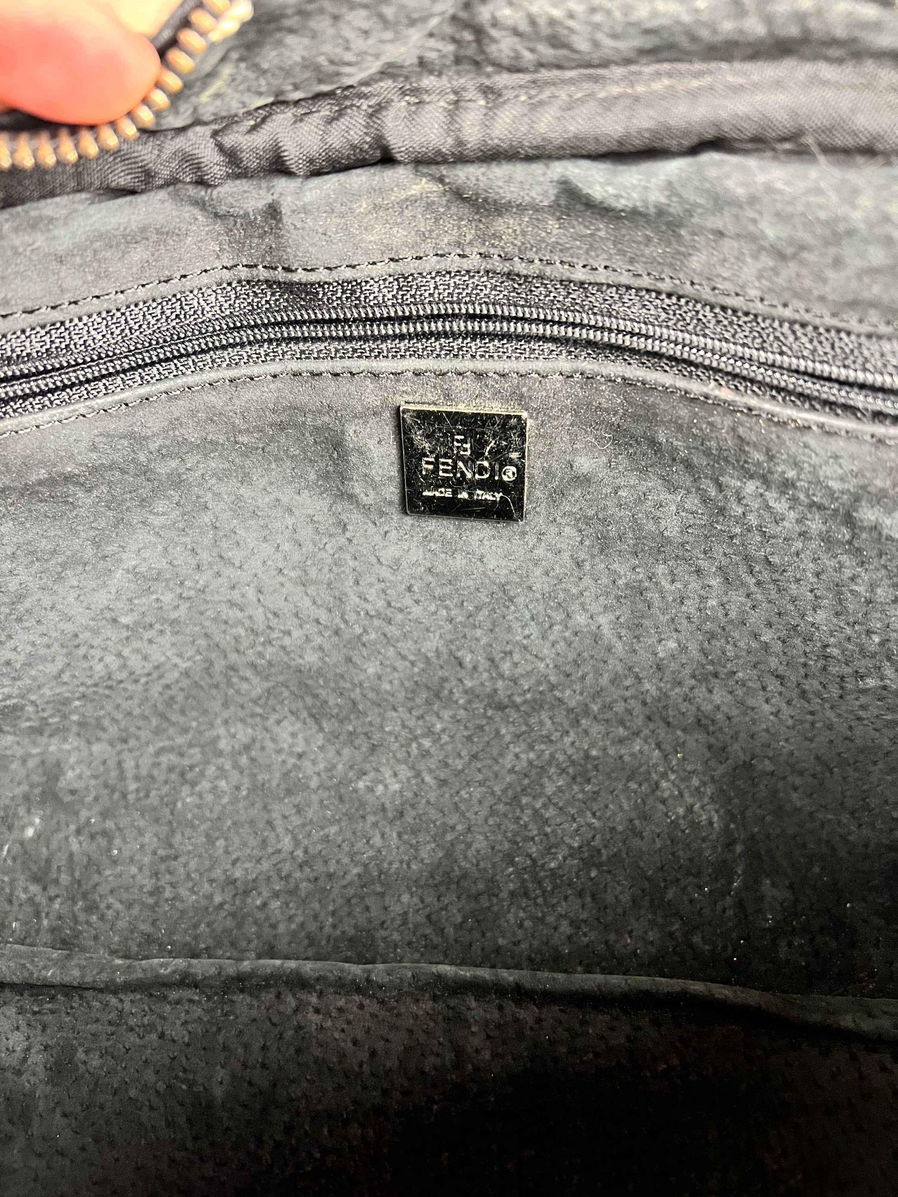 Fendi Vintage Leather Selleria Stitch Handbag