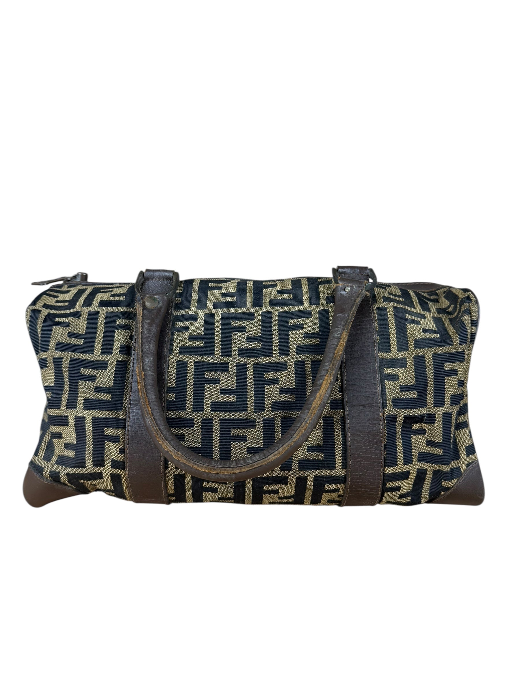 Fendi Vintage Zucca Boston Bag