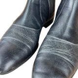 Gucci Black Imprime Pattern Leather Chelsea Boot