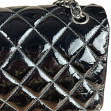 Chanel Black Patent Leather Classic Flap Bag ('08-'09)