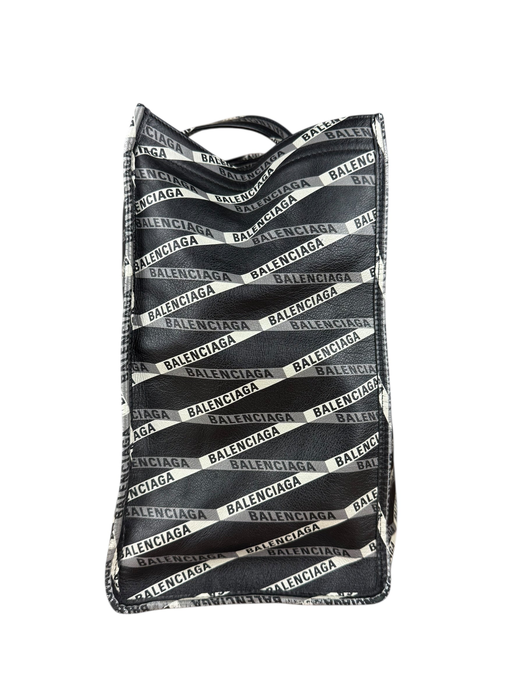 Balenciaga Diamond logo Print Shoulder Tote