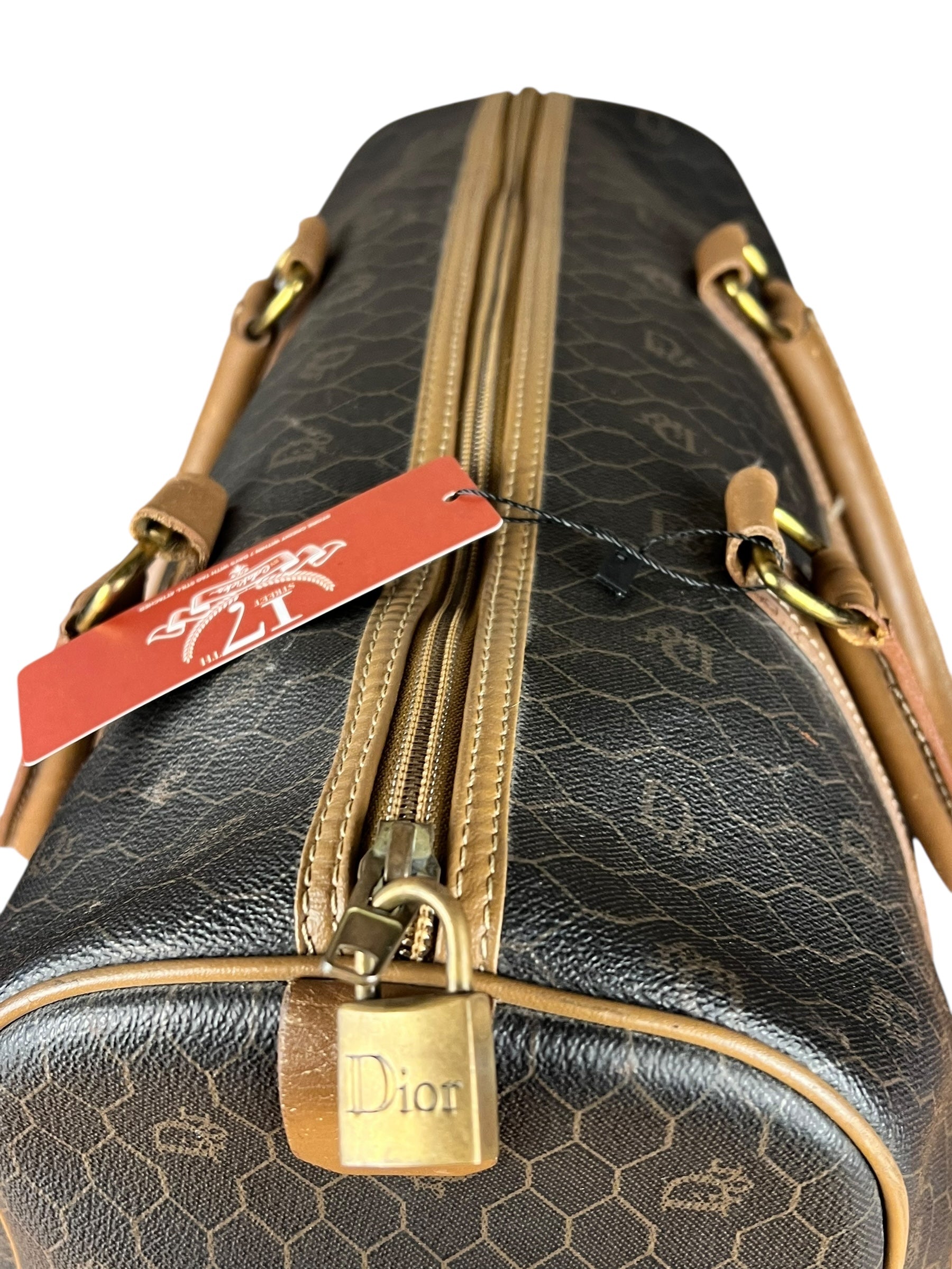 Dior Honeycomb Boston Bag Black