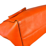 Gucci Orange Pebble Leather Swing Medium Tote
