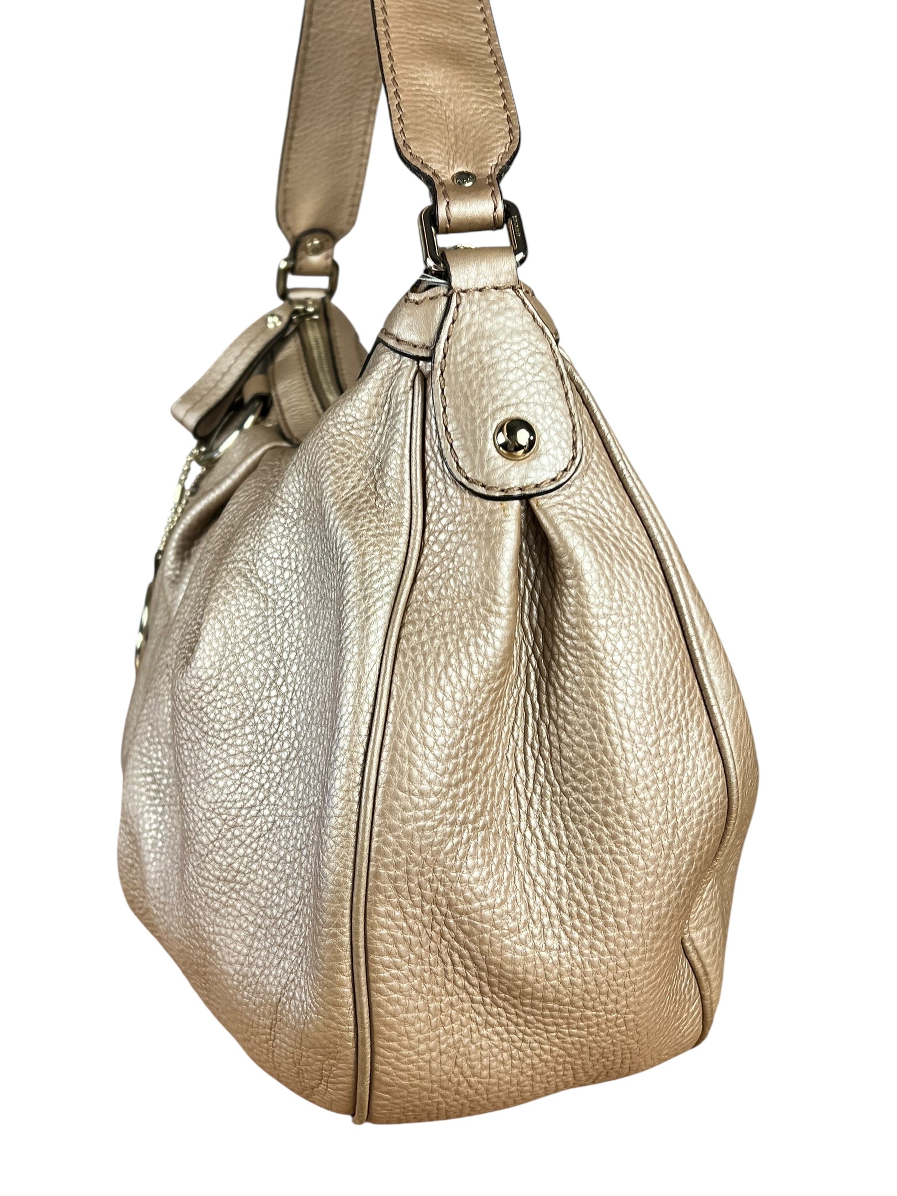 Gucci Metallic Leather Shoulder Bag