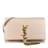 Saint Laurent Smooth Calfskin Monogram Kate Tassel Chain Pink