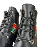 Gucci Romans Leather Interlocking G Ankle Boots