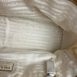 Prada Vintage White/Brown Top Handle Bag