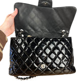 Chanel Black Patent Leather Classic Flap Bag ('08-'09)