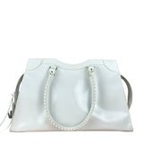 Balenciaga Grained White Neo Classic City Bag