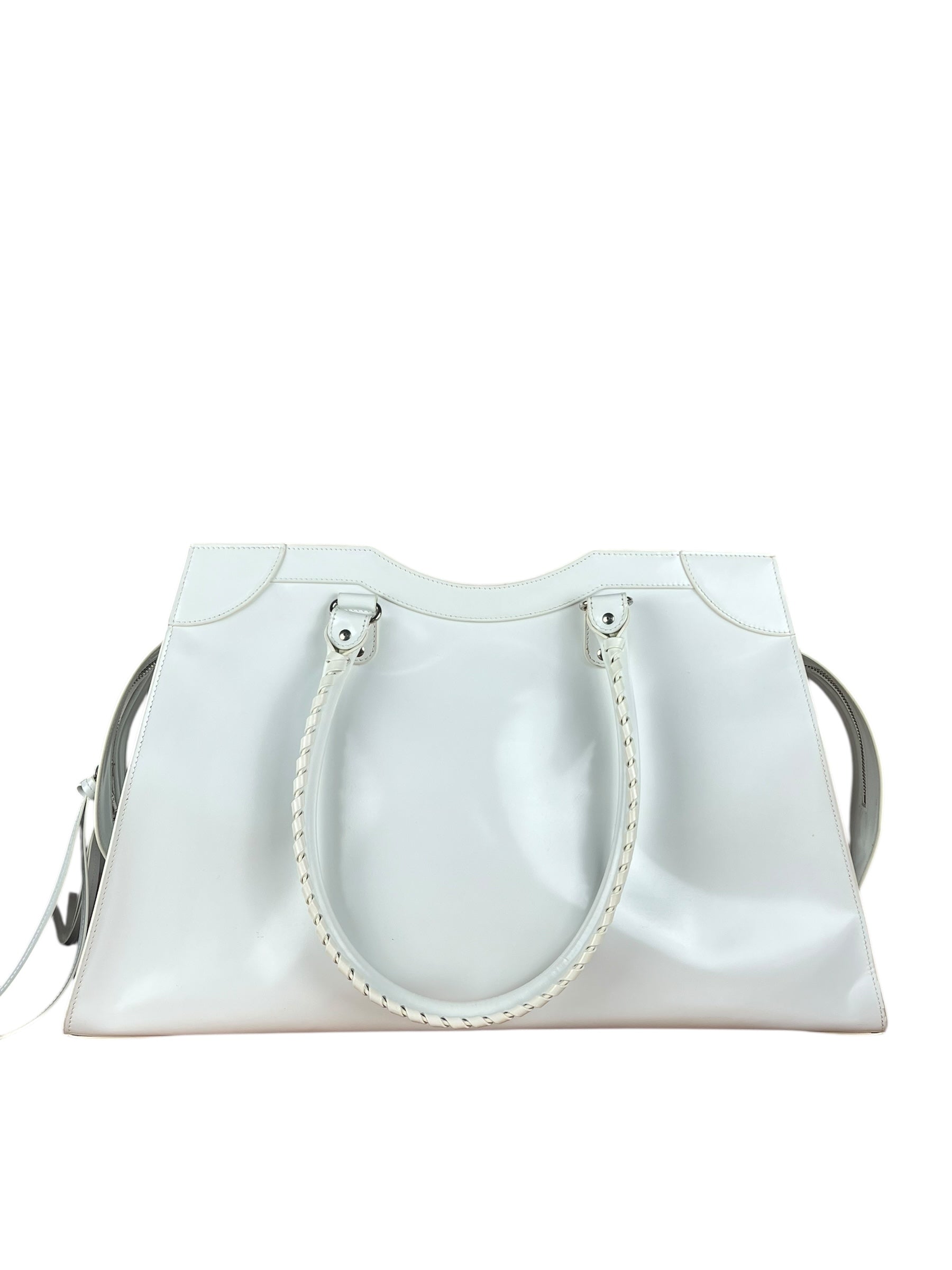 Balenciaga Grained White Neo Classic City Bag