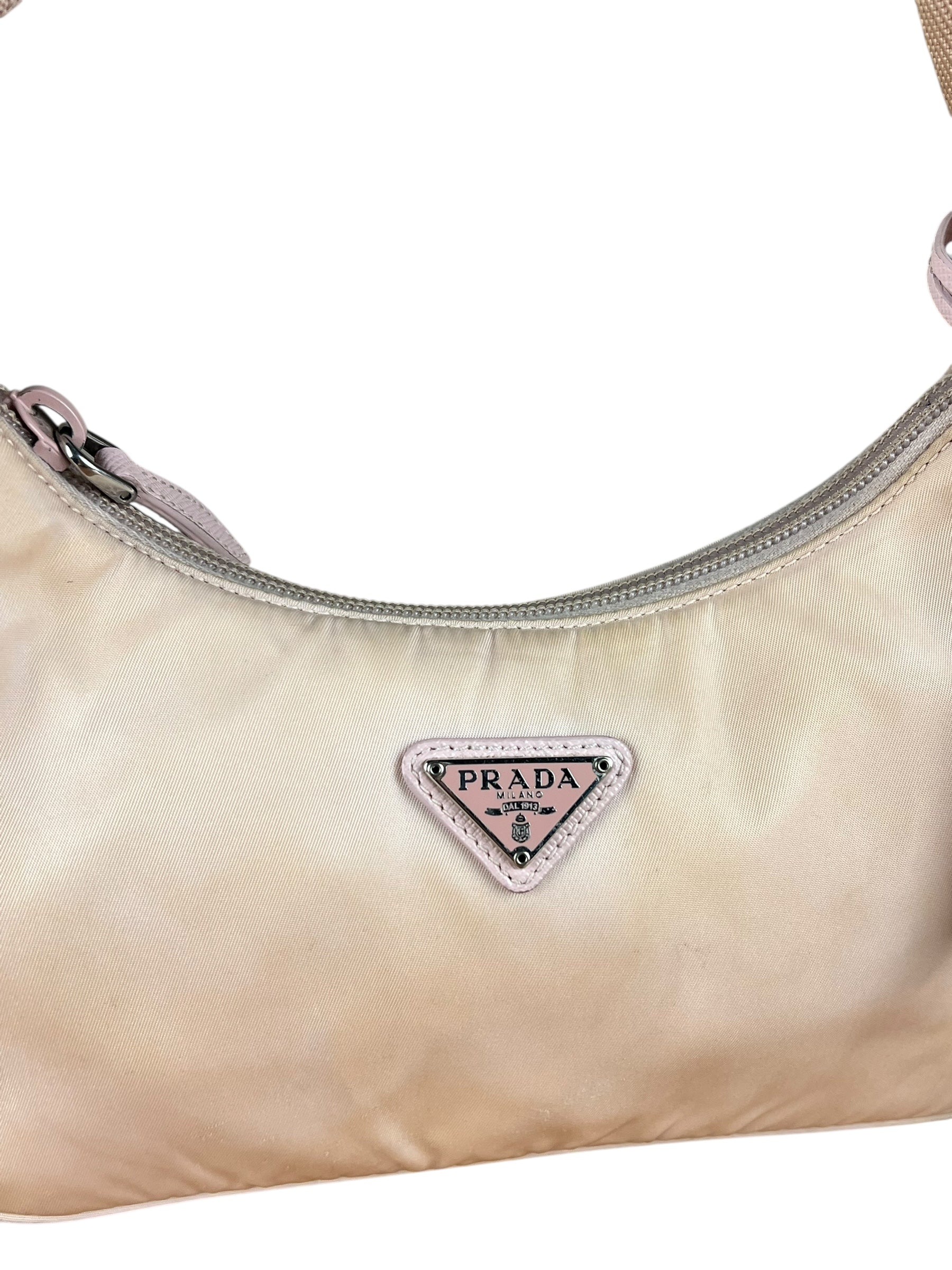 Prada Nylon Pochette Light Pink
