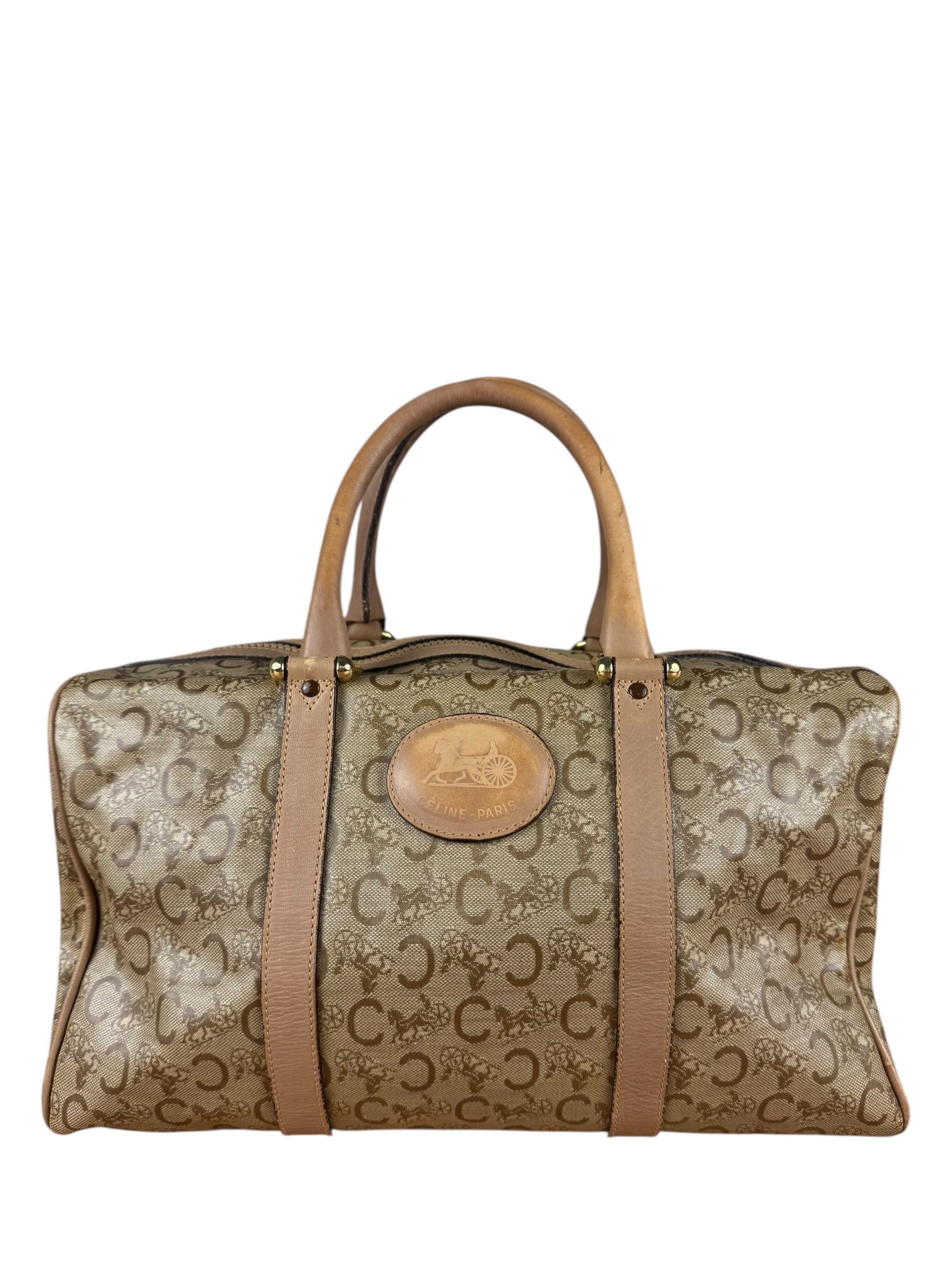 Celine PVC Beige Boston Bag