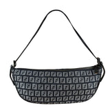 Fendi FF Black Canvas Boat Pochette