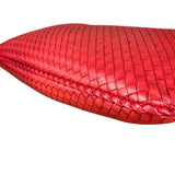 Bottega Veneta Large Intreccio Hobo Bag Red