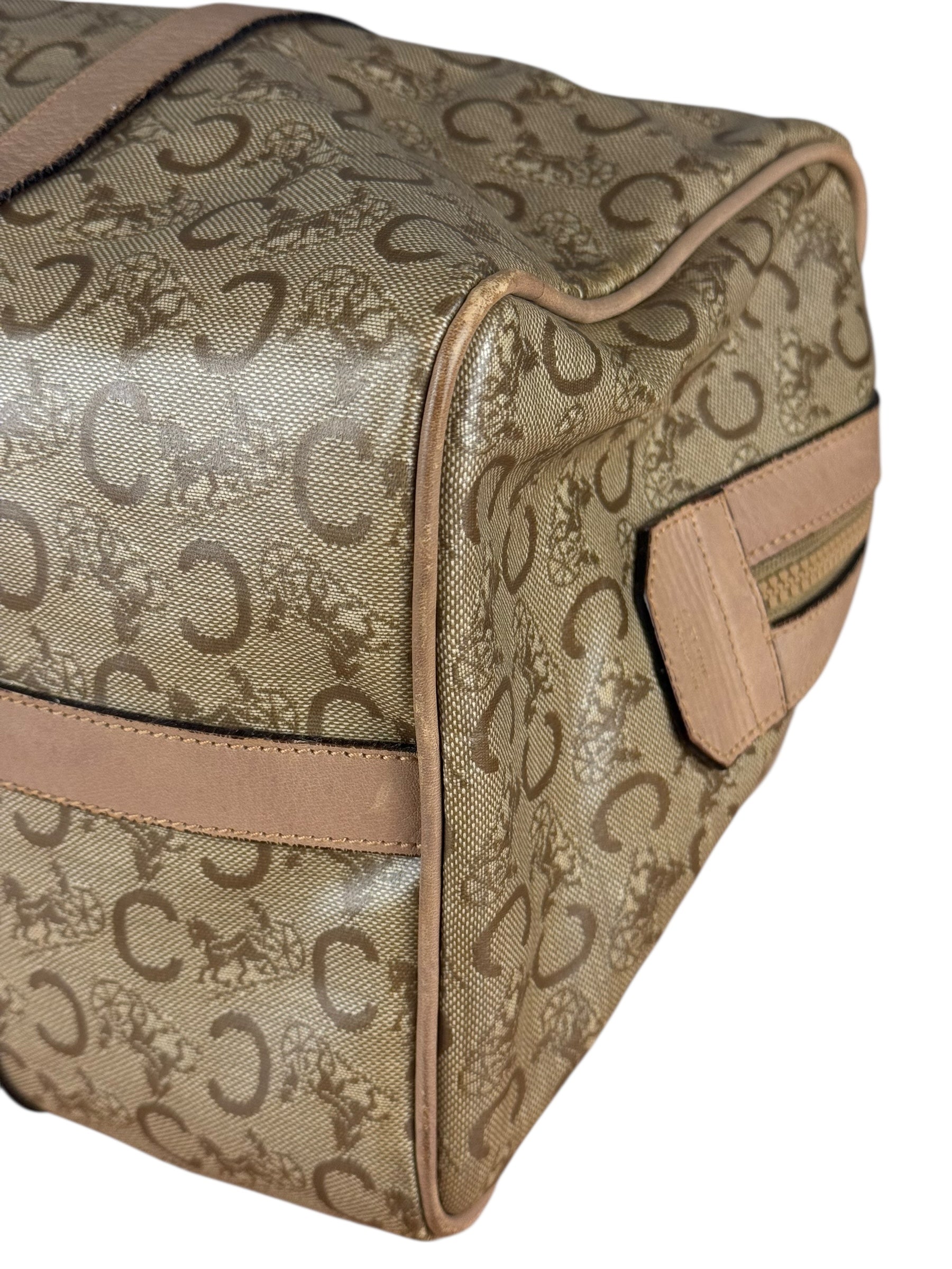 Celine PVC Beige Boston Bag