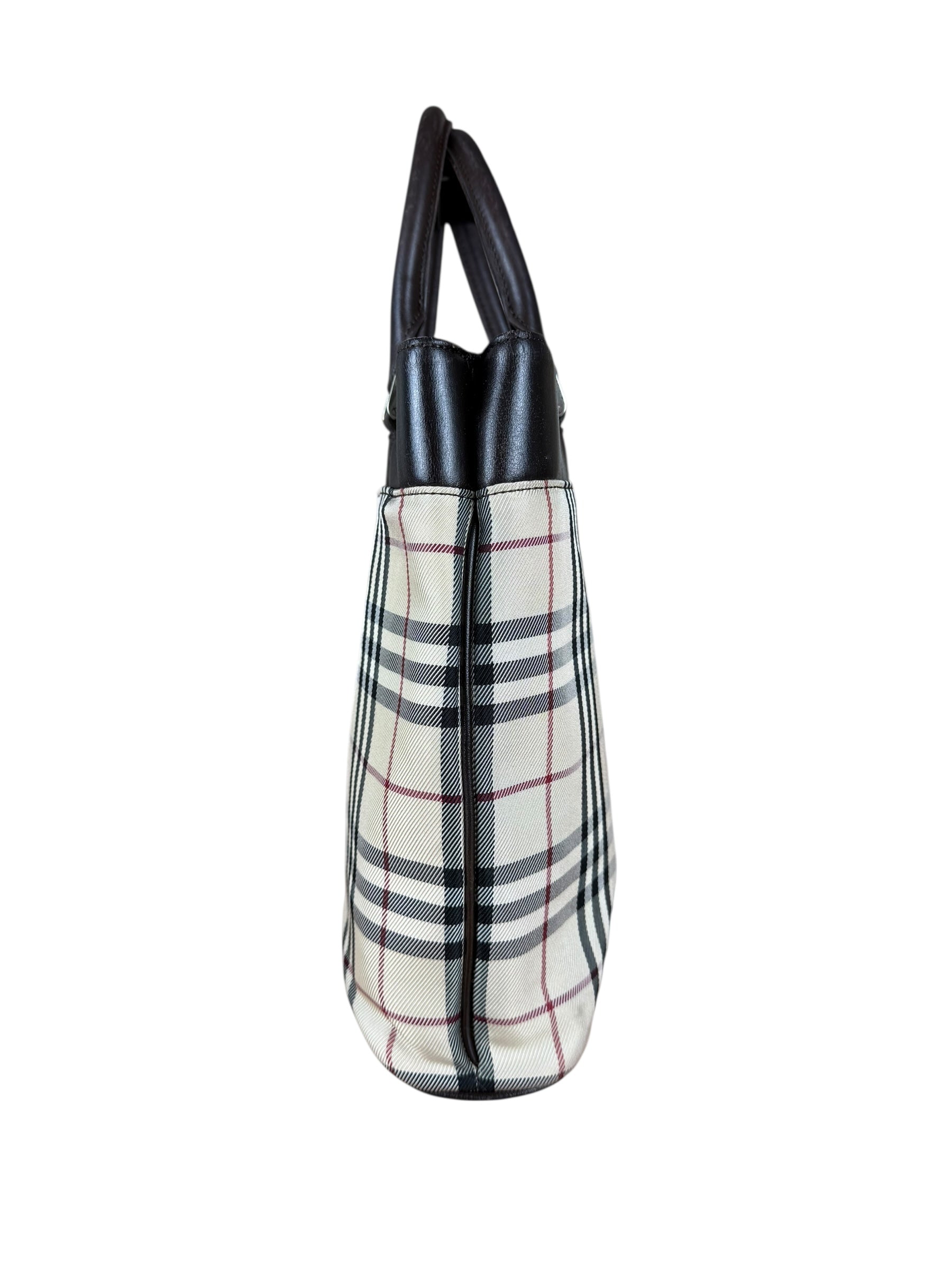 Burberry Nova Check Canvas Tote Bag