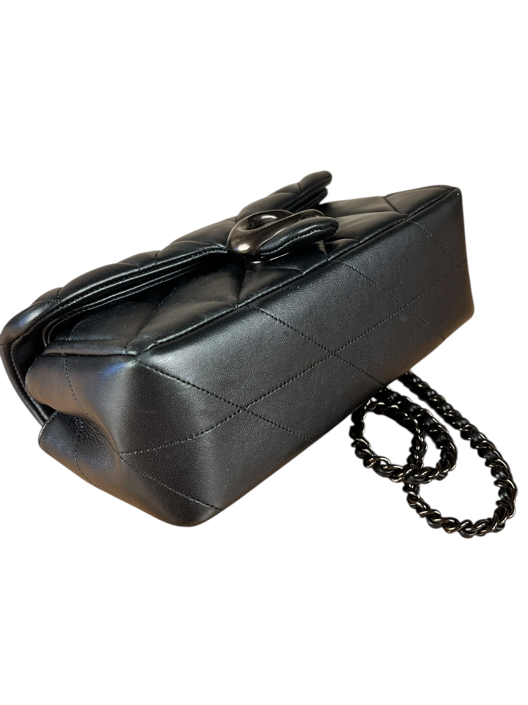 Coach Nappa Leather Black Tabby 18 Crossbody