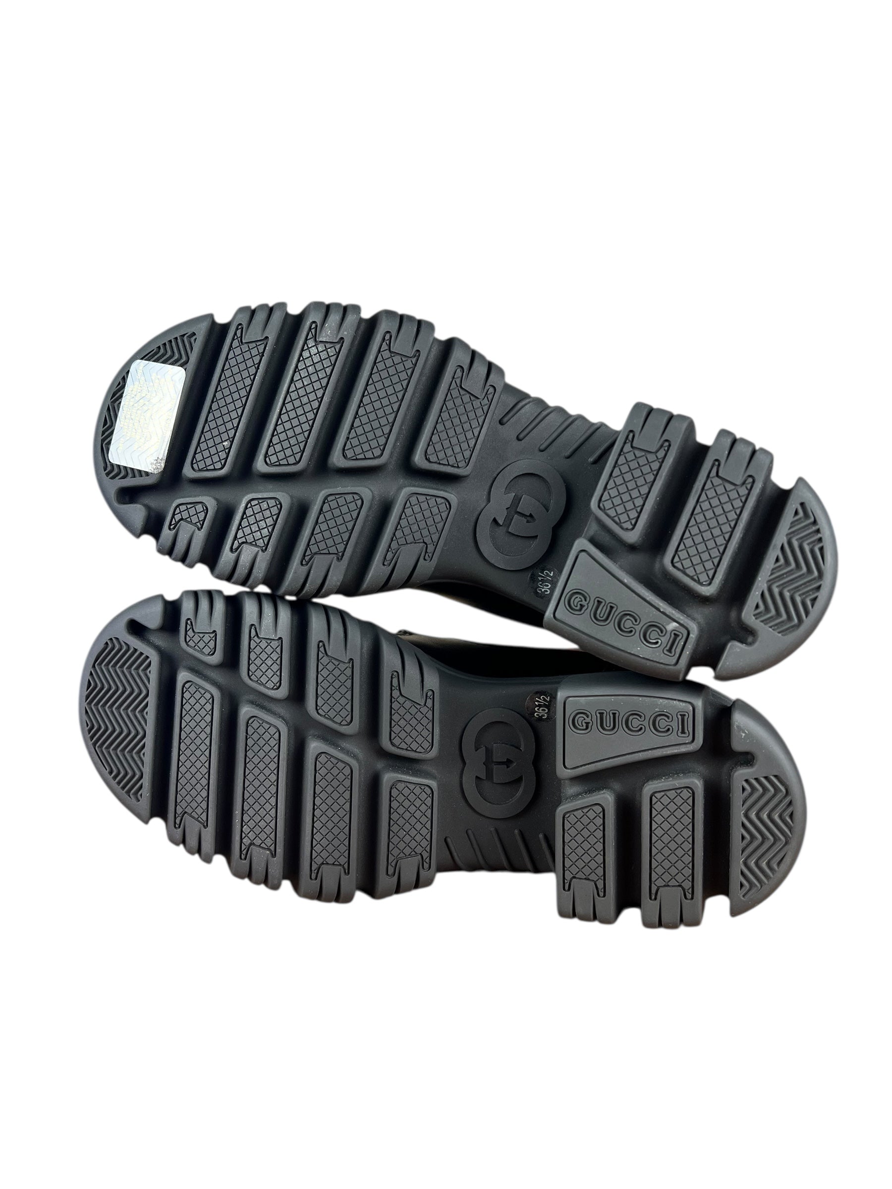 Gucci Romans Leather Interlocking G Ankle Boots