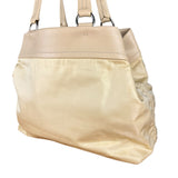 Prada Beige Nylon/Leather Shoulder Bag