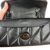 Coach Nappa Leather Black Tabby 18 Crossbody