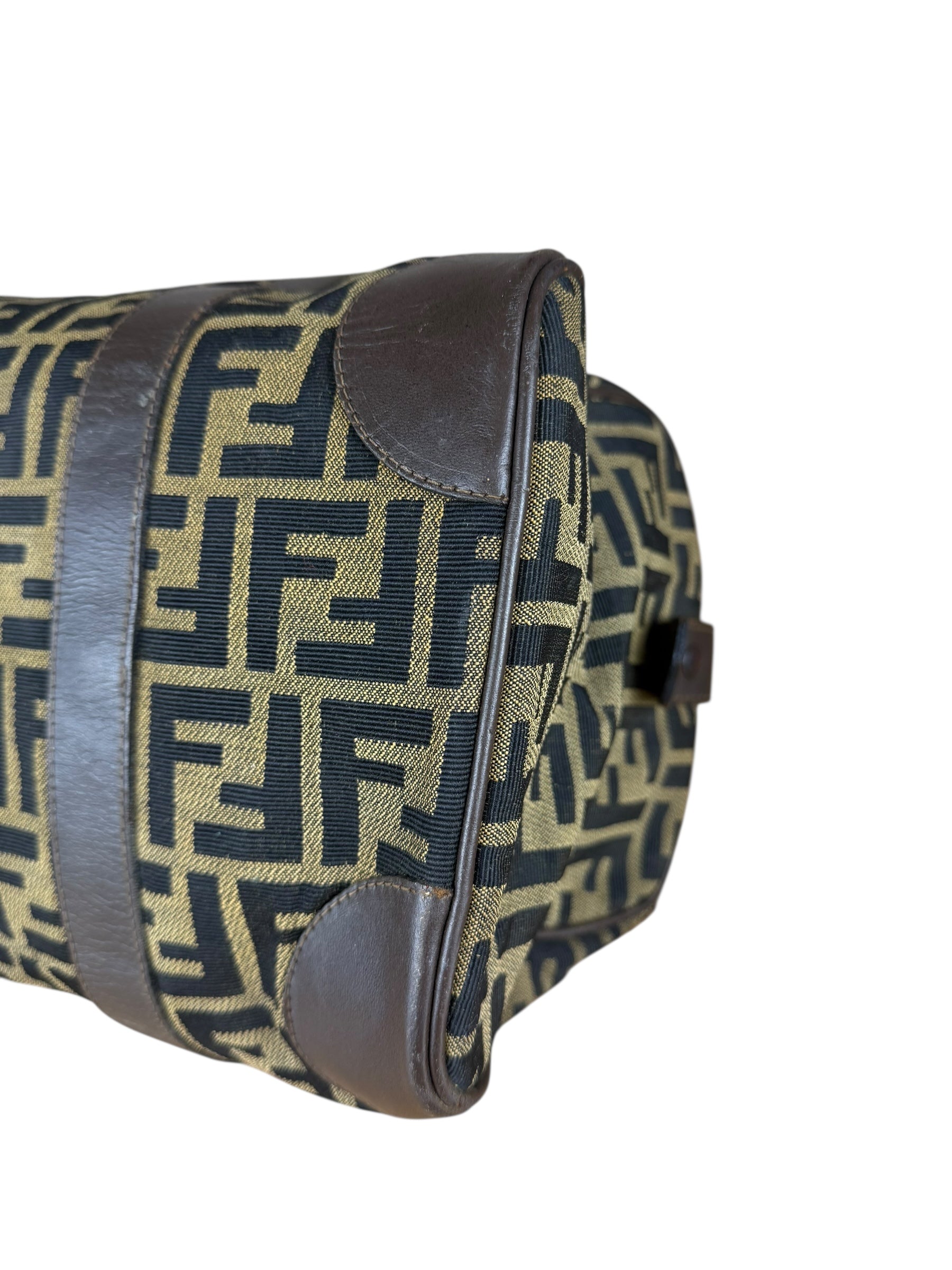 Fendi Vintage Zucca Boston Bag