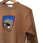 Burberry Brown Floral Wool Sweater