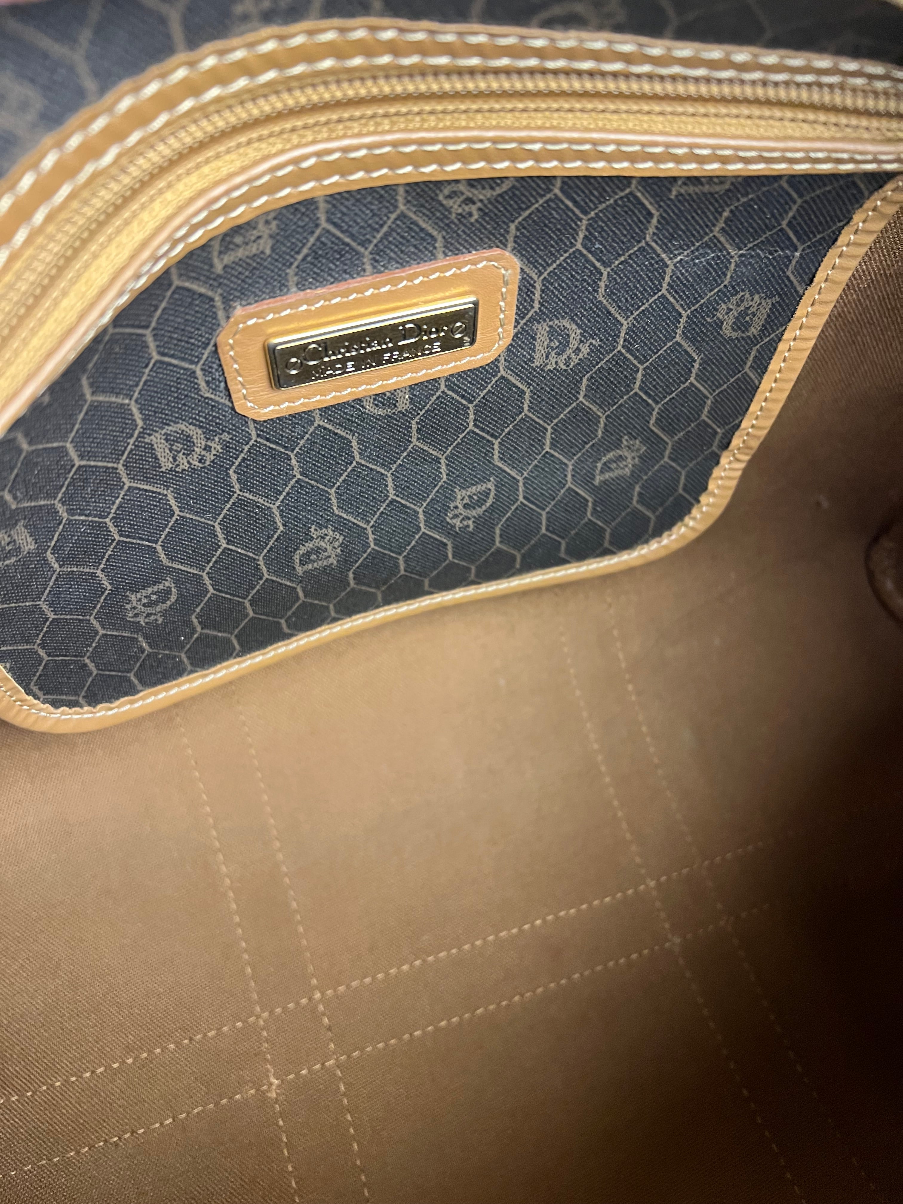Dior Honeycomb Boston Bag Black