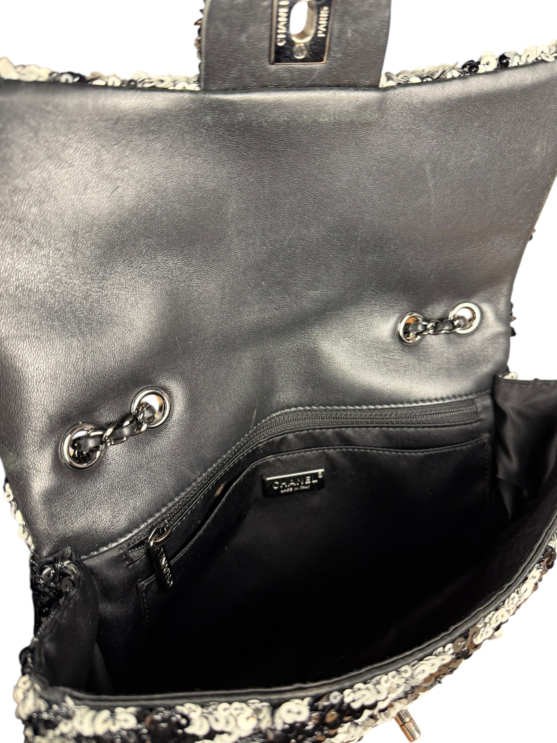 Chanel Medium Classic Flap Sequin Handbag 2020