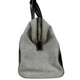 Fendi vintage Chameleon Black Patent Leather Handbag