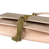 Saint Laurent Smooth Calfskin Monogram Kate Tassel Chain Pink