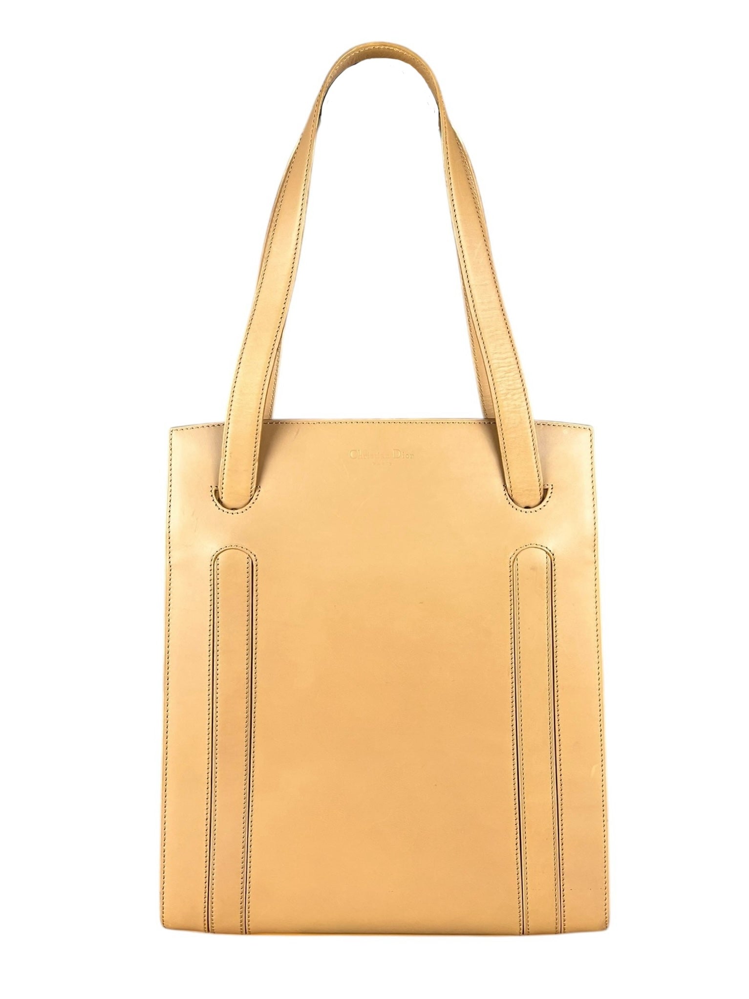 Dior Brown Leather Shoulder Tote
