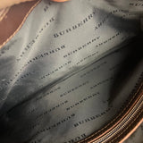 Burberry Leather Trim Nova Check Tote Bag