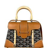 Goyard Mini Goyardine Saigon Top Handle Bag