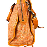 Balenciaga Wool Knit Orange City Bag