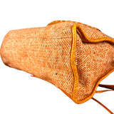 Balenciaga Wool Knit Orange City Bag