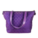 Loewe Vintage Purple Anagram Shoulder Tote