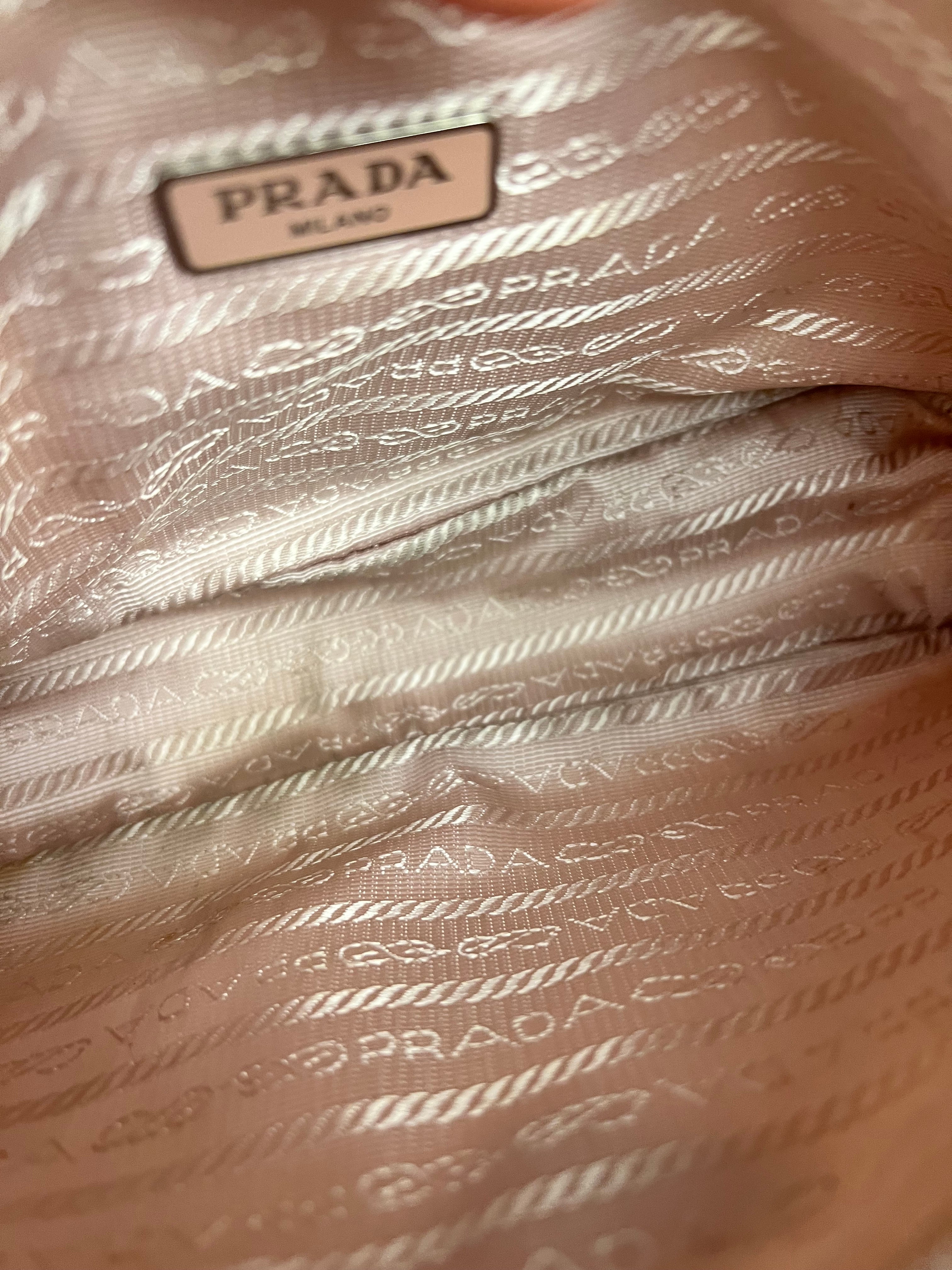 Prada Nylon Pochette Light Pink