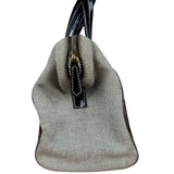 Fendi vintage Chameleon Black Patent Leather Handbag