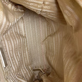 Prada Leather Tote Bag Beige/Ivory